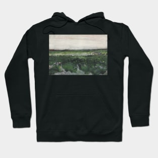 Landscape with Wheelbarrow by Vincent van Gogh Hoodie